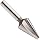 Magafor 439 Series Cobalt Steel Single-End Countersink, Uncoated (Bright) Finish, 3 Flutes, 30 Degrees, Round Shank