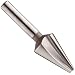 Magafor 439 Series Cobalt Steel Single-End Countersink, Uncoated (Bright) Finish, 3 Flutes, 30 Degrees, Round Shank