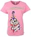 Ed Hardy T-Shirt "Skull and Dagger Tattoo" mit Strass Damen Pink XXL