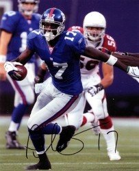Plaxico Burress Autographed/Hand Signed New York Giants 8x10 Photo