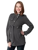 Motherhood Maternity: 1 Button Closure Fleece Maternity Jacket