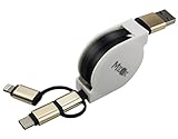 MIDWEC 3in1 usb to micro to lightning to type c 変換ケーブル 巻き取り式 通信 充電 iphone/android/type c対応　android/iphone/type c対応　 Macbook Nokia N1タブレットOneplus MIUI4C ZUK Apple MacBookなど USB-C 対応機器用　Samsung、Nexus、 LG、 Motorola、 Android スマートフォンその他USB機器対応可能　iPhone５/６/６ｓ/７/７ｓ対応可能　0.9m