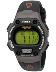 Timex Womens T53161 Ironman Traditional 30-Lap Black/Gray Resin Strap Watch