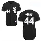 Jake Peavy Jerseys Chicago White Sox #44 Peavy Black Jersey (XL/52)