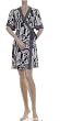 BCBG BLACK JERSEY PRINTED MINI WRAP DRESS NEW XSP