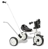 KidCool Trike with Adjustable Push Handle Colour - White