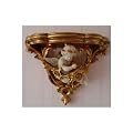 VENEZIANISCHE KONSOLE ROKOKO ALABASTER ENGEL HIMMLISCH PALAZZO EXCLUSIV