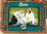 Miami Dolphins Art-Glass Horizontal Picture Frame