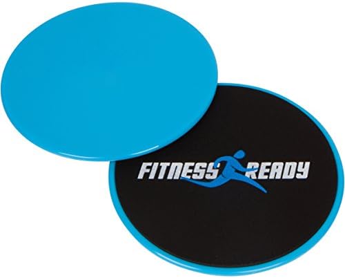 Fitness Ready Exercise Glide Discs with Storage Bag - Tone Building - Core Workout - Ab Workout (Set of 2)