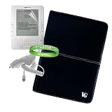 41HIU1SDXXL. SL160  Amazon Kindle Accessories Kit for Amazon Kindle 2 Reading Device With A ** VG BLACK ** Kindle 2 Melrose Leather Cover + White Rapid Amazon Kindle 2 Car Charger + Kindle 2 Pre Cut Screen Protector + Vangoddy tm, Live * Laugh * Love Wrist Band!!!