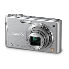 Panasonic Lumix DMC-FS35EG-S Digitalkamera (16 Megapixel, 8-fach opt. Zoom, 6,7 cm (2,7 Zoll) Display, bildstabilisiert) silber