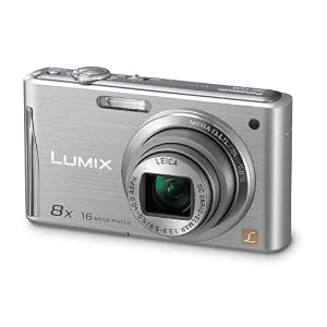 Panasonic Lumix DMC-FS35EG-S Digitalkamera (16 Megapixel, 8-fach opt. Zoom, 6,7 cm (2,7 Zoll) Display, bildstabilisiert) silber