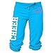 Juniors Cheer Megaphone Capri Sweats Black or Turquoise S-L