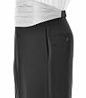 Black Plain Front Tuxedo Trousers