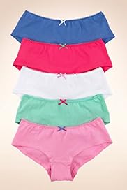 5 Pack Older Girls Pure Cotton Assorted Shorts