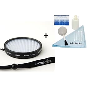 ExpoImaging ExpoDisc 82mm White Balance Filter and a + 5 Piece Camera Cleaning Kit