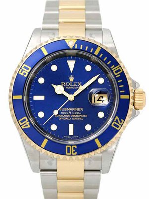 Rolex Submariner Stainless Steel and Gold Mens Watch