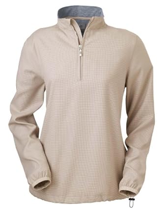 Ladies' Houndstooth Half-Zip Jacket