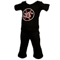 BabyGlam Baseball 2-pc. Tee and Pants Set - Black