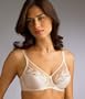 Wacoal Feather Embroidery Full Figure Underwire Bra, 40B, Ivory