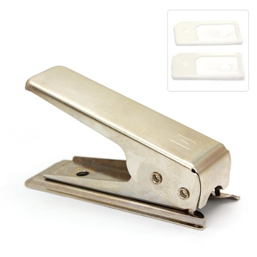 Stainless Steel Micro Sim Card Cutter for iPhone with Two Micro Sim Card Adapters