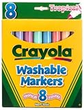 WASHABLE MARKERS TROPICAL CONICAL 8