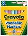 WASHABLE MARKERS TROPICAL CONICAL 8