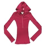 Slightly Irregular So Nikki - Girls Long Sleeve Hoodie Top, Raspberry