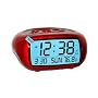 Equity 31038R LCD Calendar Alarm Clock with Temperature (Red)