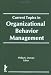 Book Current Topics in Organizational Behavior Management (Journal of Organizational Behavior Management) (Journal of Organizational Behavior Management)