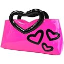 Blue Banana - 'Heart' Design Handbag (Pink/Black)