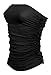 Women's Plain Plus Size Ruched Bandeau Boob Tube Crop Bra Top