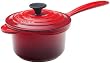 Le Creuset 1-1/4-Quart Precision Pour Iron Handle Saucepan, Cherry