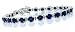 11.43ct Genuine Sapphire and Diamond Bracelet in 14Kt White Gold