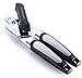 SUPRENT Professional Stainless Steel Manual Can Opener with Bottle Cap Opener, Sharp Blade, Smooth Edge, Easy Turn Design
