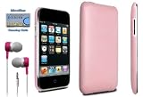 Pink Polycarbonate Slim Fit Case + Pink In-Ear Stereo Headphone for Apple iPod Touch 2G (2nd generation) Includes DBROTH Microfiber Cleaning Cloth