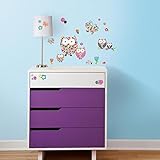 RoomMates RMK2790SCS Prisma Owls and Butterflies Peel and Stick Wall Decals