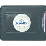 MLB Seattle Mariners Leather Money Clip