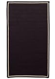 Capel Pinstripe 0426 6 x 6 Soft Black Braided Area Rug Capel Pinstripe 0426 6 x 6 Soft Black Braided Area Rug