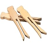 School Smart Flat Slotted Wooden Clothespins - Pack of 40