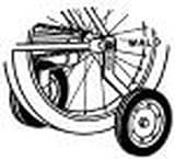 #10252 Training Wheels 16'-20'bikes w/ 1' frames