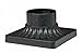 Nuvo Lighting 25/1200 Square Pier Mount Base in Textured Black Finish, Textured Black