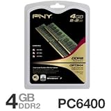 41HJ0U13Z7L. SL160  PNY OPTIMA 4GB (2x2GB) Dual Channel Kit DDR2 667 MHz PC2 5300 Desktop DIMM Memory Modules MD4096KD2 667