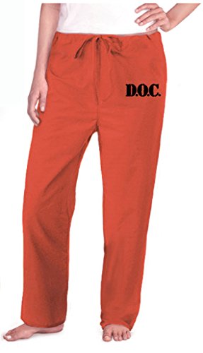 Prison Costume Ladies Jail Pants Womens Orange Jail Costumes