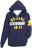 Men`s Michigan Wolverines Renegade Full-Zip Fleece Hoodie Sweatshirt