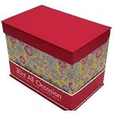 Value Set of 2 - 30 Handmade All Occasion Greeting Card Assortment with Decorative Reusable Organizer Boxes