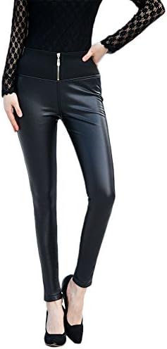 JCY Women's Plus Size Black Skinny Pants Small Black
