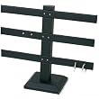 12 Pair Earring T Bar Black Leather Showcase Display