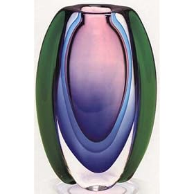 Aura Crystal Vase 7.5" Tall--Excellent customer service--see our feedback.