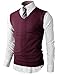 H2H Mens Various Color Casual Slim Fit Knit Vest